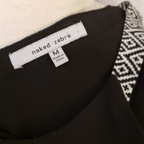 Naked zebra sheer top - Picture 5 of 6